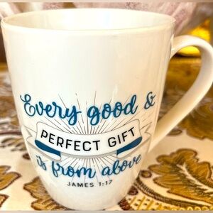 CHRISTIAN ART GIFT 12 OZ MUG. EVERY GOOD & PERFECT GIFT….James 1:17